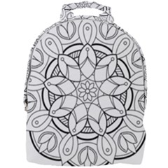 Mandala Drawing Dyes Page Mini Full Print Backpack by Ravend