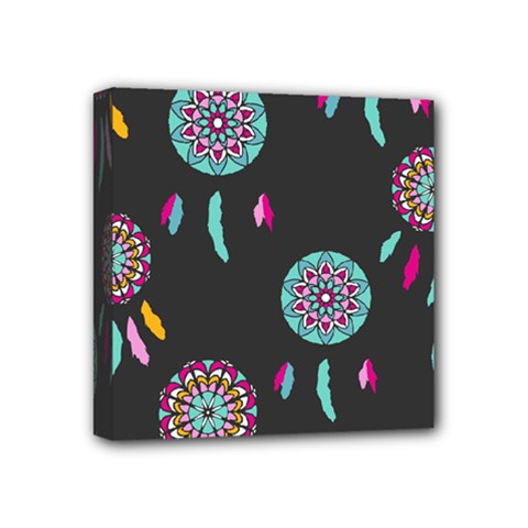 Dreamcatcher Seamless American Mini Canvas 4  X 4  (stretched) by Ravend