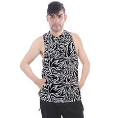 Flames Fire Pattern Digital Art Men s Sleeveless Hoodie by Ravend