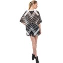Pattern Tile Repeating Geometric Oversized Chiffon Top View2