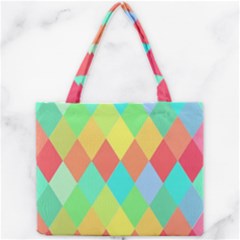 Low Poly Triangles Mini Tote Bag by Ravend