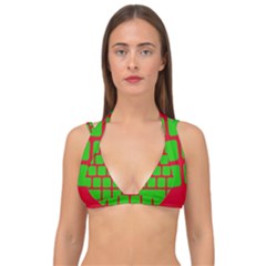 Keyboard Keys Computer Input Pc Double Strap Halter Bikini Top by Ravend