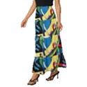 Adventure Time Art Starry Night Van Gogh Tiered Ruffle Maxi Skirt View2