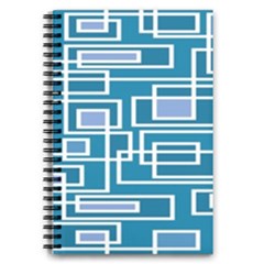 Geometric Rectangle Shape Linear 5 5  X 8 5  Notebook by Pakjumat