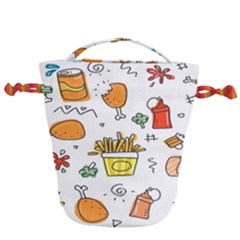 Cute Sketch Set Child Fun Funny Drawstring Bucket Bag by Pakjumat