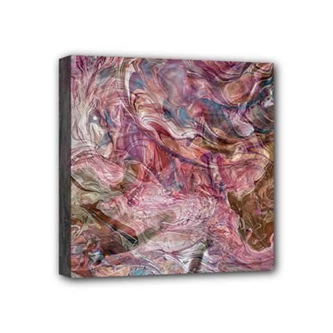 Blended Rivers Mini Canvas 4  X 4  (stretched) by kaleidomarblingart