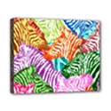 Zebra Colorful Abstract Collage Canvas 10  x 8  (Stretched) View1