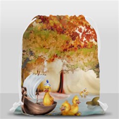 Art Kuecken Badespass Arrangemen Drawstring Bag (small) by Amaryn4rt