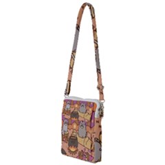 Pusheen Cute Fall The Cat Multi Function Travel Bag by Modalart
