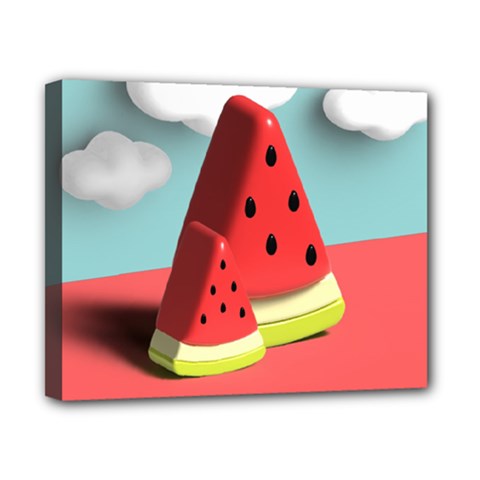 Watermelon Fruit Canvas 10  X 8  (stretched) by Modalart