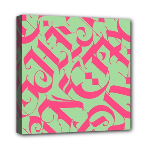 Pattern Ornament Gothic Style Elegant Font Tattoos Mini Canvas 8  X 8  (stretched) by Bedest