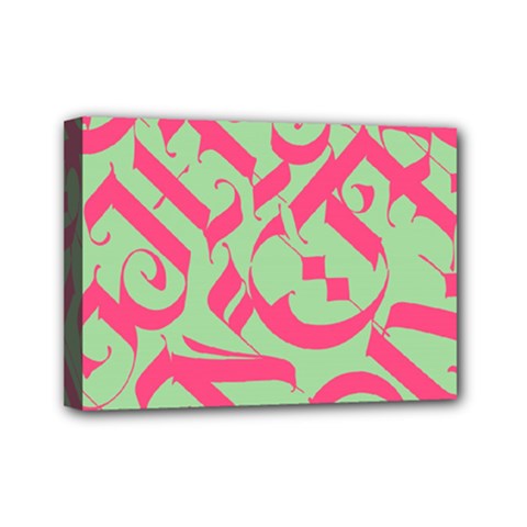 Pattern Ornament Gothic Style Elegant Font Tattoos Mini Canvas 7  X 5  (stretched) by Bedest