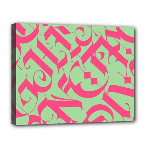 Pattern Ornament Gothic Style Elegant Font Tattoos Canvas 14  X 11  (stretched) by Bedest