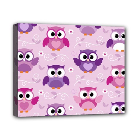 Seamless Cute Colourfull Owl Kids Pattern Canvas 10  X 8  (stretched) by Bedest