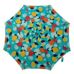 Pop Art Style Citrus Seamless Pattern Hook Handle Umbrellas (medium) by Bedest