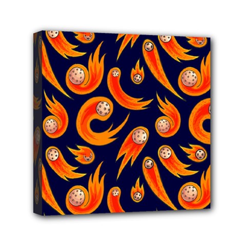 Space Patterns Pattern Mini Canvas 6  X 6  (stretched) by Bedest