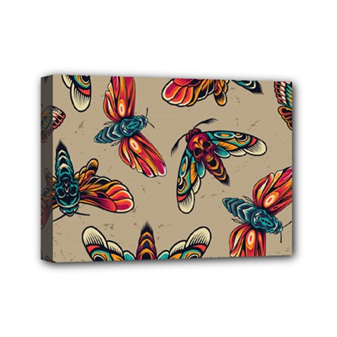 Tattoos Colorful Seamless Pattern Mini Canvas 7  X 5  (stretched) by Bedest