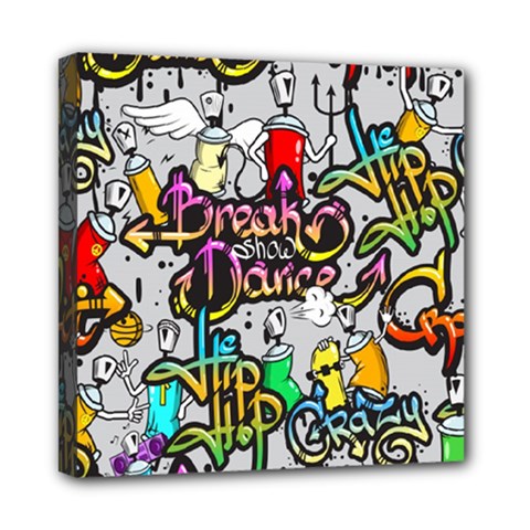 Hip Hop Background Mini Canvas 8  X 8  (stretched) by Bedest