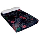 Japanese Wave Koi Illustration Seamless Pattern Fitted Sheet (Queen Size) View2