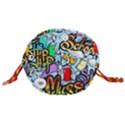 Graffiti Characters Seamless Patterns Drawstring Bucket Bag View3