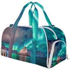 Amazing Aurora Borealis Colors Burner Gym Duffel Bag by Pakjumat
