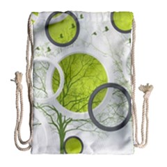 Circles Still Life Drawstring Bag (large) by Pakjumat