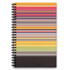 Neopolitan Horizontal Lines Strokes 5 5  X 8 5  Notebook by Pakjumat