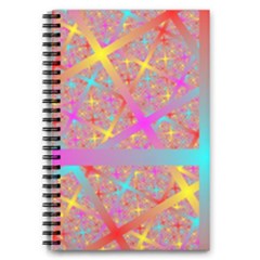 Geometric Abstract Colorful 5 5  X 8 5  Notebook by Pakjumat