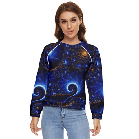 Abstract Design Art Pattern Wallpaper Shape Decoration Women s Long Sleeve Raglan T-shirt by Pakjumat