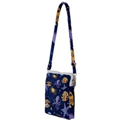 Marine Seamless Pattern Thin Line Memphis Style Multi Function Travel Bag by Pakjumat
