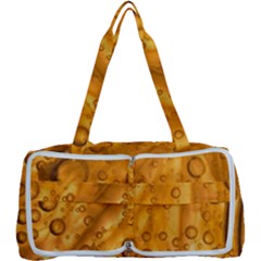 Lime Water Bubbles Macro Light Detail Background Multi Function Bag by Pakjumat