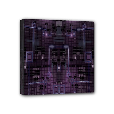 Geometric Art Digital Art Background Mini Canvas 4  X 4  (stretched) by Pakjumat