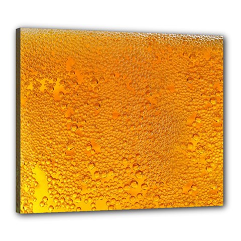Beer Bubbles Pattern Canvas 24  X 20  (stretched) by Maspions