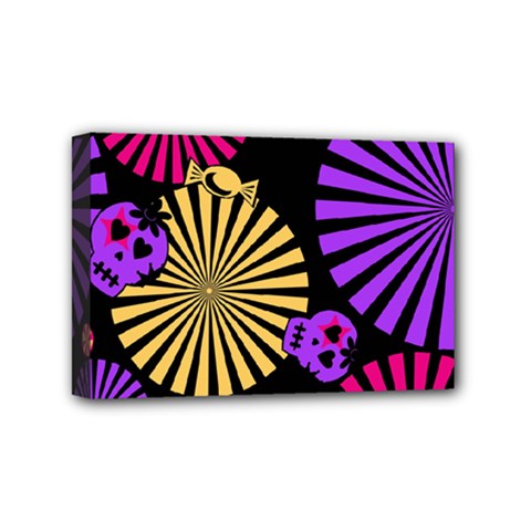 Seamless Halloween Day Of The Dead Mini Canvas 6  X 4  (stretched) by Hannah976