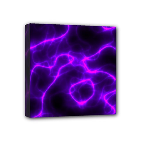 Purple Pattern Background Structure Mini Canvas 4  X 4  (stretched) by Hannah976