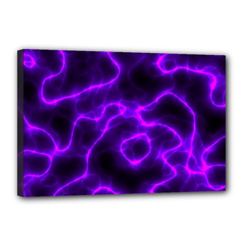Purple Pattern Background Structure Canvas 18  X 12  (stretched) by Hannah976