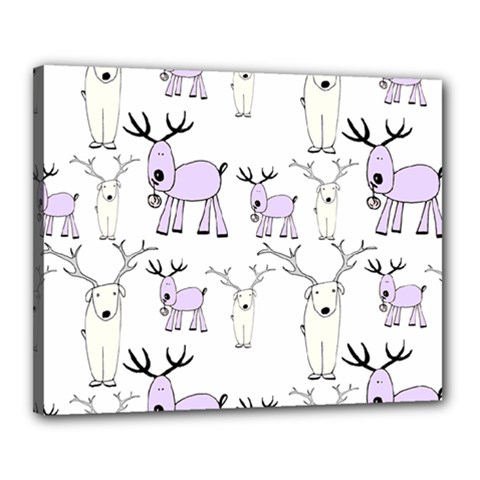 Cute Deers  Canvas 20  X 16  (stretched) by ConteMonfrey