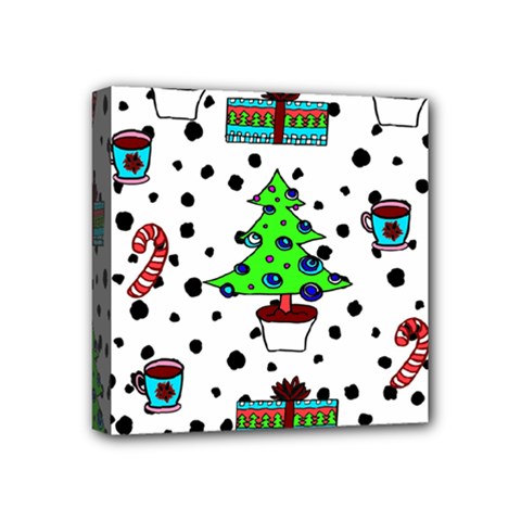 It`s Cold Outside  Mini Canvas 4  X 4  (stretched) by ConteMonfrey