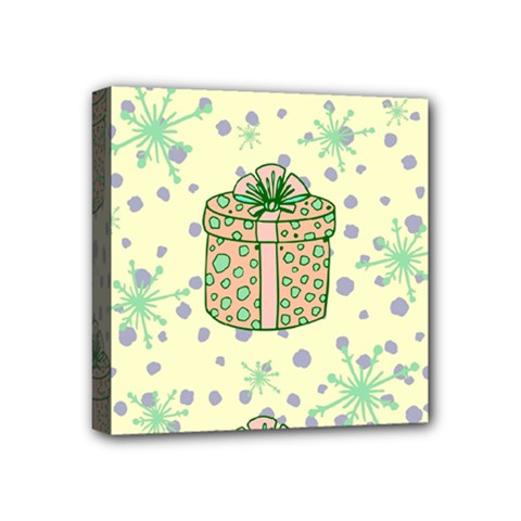Purple Gifts On A Holy Night   Mini Canvas 4  X 4  (stretched) by ConteMonfrey