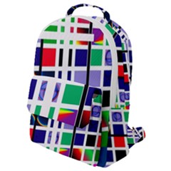 Color Graffiti Pattern Geometric Flap Pocket Backpack (small) by Hannah976