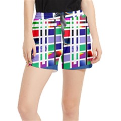 Color Graffiti Pattern Geometric Women s Runner Shorts by Hannah976