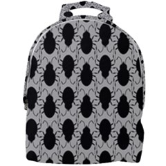 Pattern Beetle Insect Black Grey Mini Full Print Backpack by Hannah976