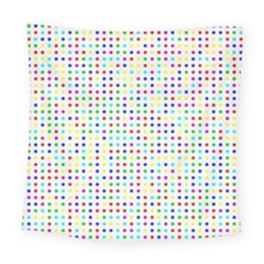 Dots Color Rows Columns Background Square Tapestry (large) by Hannah976