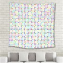 Dots Color Rows Columns Background Square Tapestry (Large) View2
