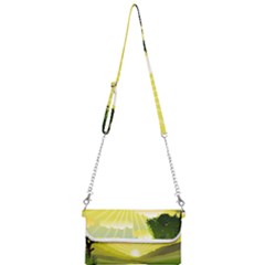 Wallpaper Background Landscape Mini Crossbody Handbag by Hannah976