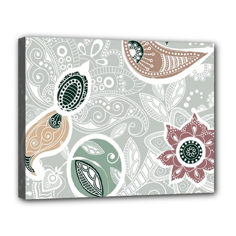 Peisles Pattern Module Design Canvas 14  X 11  (stretched) by Hannah976