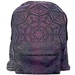 Mandala Neon Symmetric Symmetry Giant Full Print Backpack by Hannah976