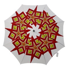 Pattern Tile Decorative Design Star Hook Handle Umbrellas (small) by Hannah976