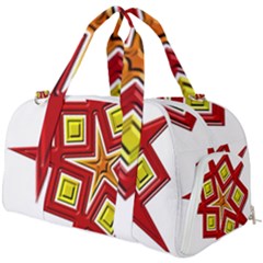 Pattern Tile Decorative Design Star Burner Gym Duffel Bag by Hannah976
