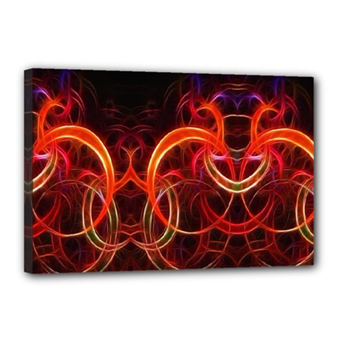 Abstract Seamless Pattern Canvas 18  X 12  (stretched) by Hannah976
